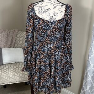 Floral Long Sleeve Dress